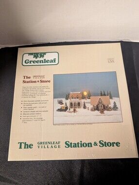 Greenleaf The Greenleaf Village Station & Store Kit #8025 Brand New from 1987
